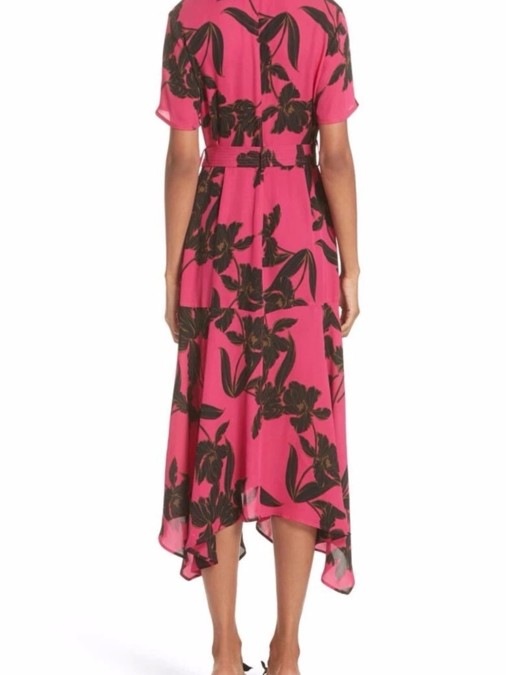 A.L.C. "Cora" Silk Midi Wrap Dress - Picture 2 of 8